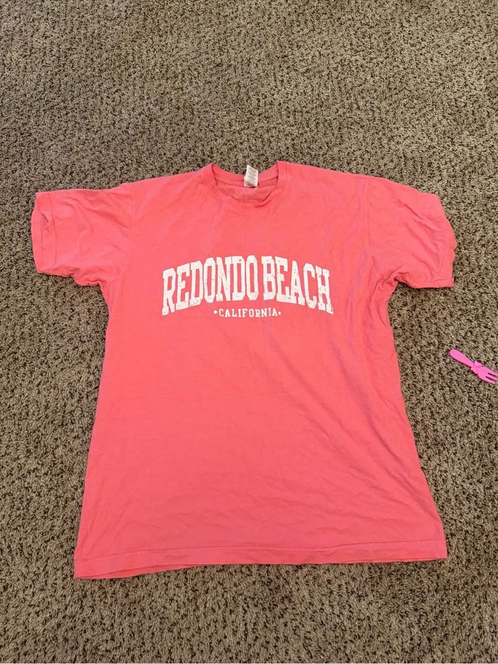 Redondo Beach Pink Graphic Tee - Unbranded